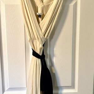 Diane Von Furstenberg Cream Wrap Dress